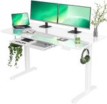 INNOVAR Glass Standing Desk with Dr