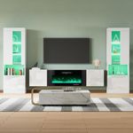 AMERLIFE High Gloss Living Room Ent