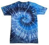 Colortone Adult Tie Dye T-Shirts for Men and Women, Evening Sky, Large