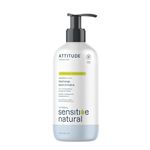 ATTITUDE Hand Soap for Sensitive Skin with Oat, EWG Verified, Dermatologically Tested, Vegan, Extra Gentle, Unscented, 473 mL