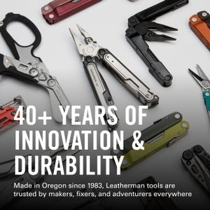 Leatherman Rebar Multi-Tool – Stainless Steel, 17 Tools