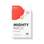 Mighty Patch Original from Hero Cosmetics - Medical-grade Hydrocolloid Pimple Patch, Nightime blemish patch, wake up to clearer looking skin, suitable for sensitive skin (36 Count)