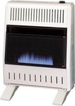 ProCom ML200TBA-B Ventless Propane Gas Blue Flame Space Heater with Thermostat Control for Home and Office Use, 20000 BTU, Heats Up to 950 Sq. Ft., Includes Wall Mount and Base Feet, White