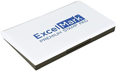 ExcelMark Rubber Stamp Ink Pad Extra Large 4-1/4" by 7-1/4” (Blue)