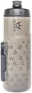 Peaty's x Fidlock Lockin Magnetic 600ml Bike Water Bottle & Mount, Bicycle Drink Bottles, Cycle Accessories for Mountain Biking & Cycling, Premium Alternative to Cage, Twist & Release - Crown Smoked