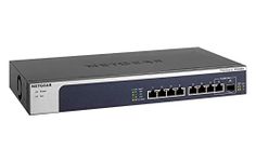 NETGEAR 8-Port 10G Multi-Gigabit Ethernet Unmanaged Switch (XS508M) - with 1 x 10G SFP+, Desktop/Rackmount, and ProSAFE Lifetime Protection