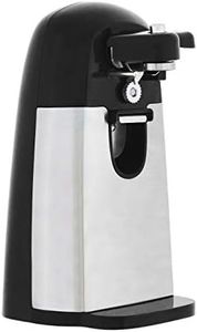 Amazon Basics Electric Can Opener for Kitchen, With Powerful Stainless Steel Blade and Magnetic Lid Holder, Black