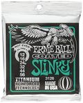 Ernie Ball P03126 Slinky Coated Titanium RPS Electric Guitar Strings - Not Even 12-56