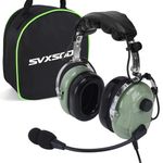 SVXSODA Aviation Headsets GA Headphone Noise Reduction for Pilot Trainees Beginner PPL Students Casual Flyers Flight Passengers Aviation Maintenance Ground Crew Flying Enthusiasts (629-A-LIGHT Green)