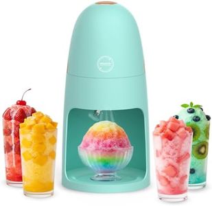 Mojoco Shaved Ice Machine - Electric Ice Shaver Machine with Adjustable Blades for Fine & Coarse Ice - One-Press Operation Lightweight Snow Cone Maker for Slushies, Bingsu, Frozen Desserts