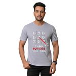 T-MOD Men's Out-of-The-Box Thinking T-Shirt - Creative Design Tee for Unique Minds, Casual & Comfortable, 100% Cotton (Large, Grey)