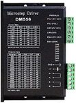 CNC Digital Stepper Driver DM556 Stepper Motor Controller 2-Phase Stepper Motor Driver 20-50V DC Max 5.6A 128 Subdivision for Nema 23, 24 and Nema 34 Stepper Motor