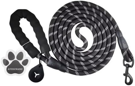 AYZECHANG Laisse pour Chien, 2m/ 3m/ 10m Laisse de Dressage pour Chien, Convient aux Petits Chiens, Chiens Moyens, Grands Chiens, Laisse réfléchissante et Robuste (3 m)