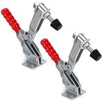 Skelang 2 Pack Vertical Toggle Clamp, Toggle Clamps Quick Release, Hold Down Toggle Clamp, Holding Capacity 227kg Per Toggle Clamp