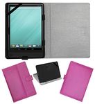 Acm Leather Flip Flap Case Compatible with Dell Venue 8 V7840 7000 Series Tablet Cover Magnetic Closure Stand Pink