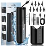 VITCOCO Ear Wax Removal Kit, Electric Water Powered Ear Cleaner for Effective Ear Wax Removal, Ear Irrigation Ear Cleaning Kit with 4 Cleaning Modes,10 Reusable Tips, for Home Use (Black)