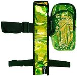Clear Plastic UV Green Dark Light Vers Murse Phone Bag And Fan Holster Combo