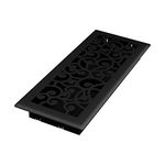 Imperial RG3460 Wonderland Decorative Floor Register, 4x12 Inch, Black Iron