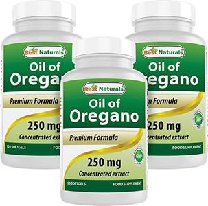 Best Naturals Oregano Oil 250 mg 120 Softgels (Pack of 3)