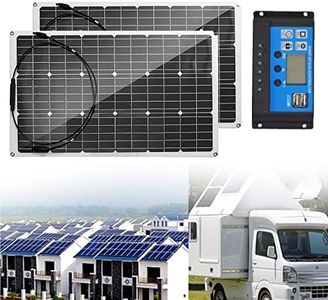 400 Watts Mono Solar Panel, 22.8% High Efficiency Module Monocrystalline Flexible Solar Panel Work for RV Camping Home Boat Marine Off-Grid,800W