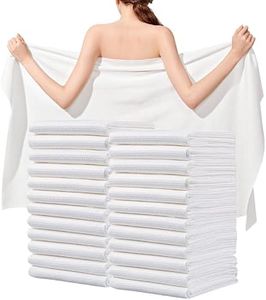 Tvvcalk Disposable Bath Towels, 25 Pcs 55" x 27.5" Ultra Soft, Quick Dry Disposable Body Towels, Portable Travel Towel for Hotel Camping Beach Swimming Gym Sauna Spa, Personal Care Pet Towels