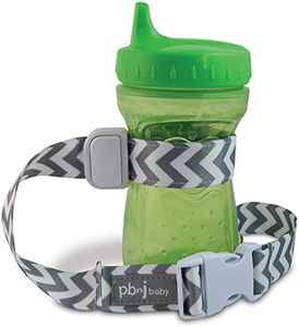 PBnJ Baby SippyPal Sippy Cup Strap Holder Leash Tether (1 Gray Chevron)