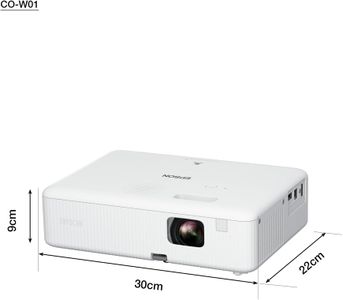 Epson CO-W01 WXGA 3LCD Data Projector – 3000 ANSI Lumens