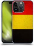 Head Case Designs Belgium Belgian België Vintage Flags Hard Back Case Compatible with Apple iPhone 15 Pro