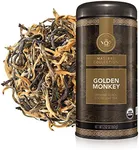 Teabloom Organic Golden Monkey Loose Leaf Tea, USDA Certified Organic Black Tea, Lingering Aroma with Smooth and Malty Flavor, 2.12 Ounce Loose Leaf Tea Canister Makes 35-50 Cups