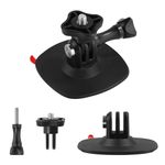 Flexible Adhesive Mount Compatible with Insta 360x3 Action 4 Gopro, Premium Action Camera Helmet Mount Action Camera Accessories Adapt to Various Models (Black)