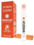 WHOOSH! Eye Glasses Cleaner Spray - 8 ml + 1 Microfiber Cleaning Cloth - Travel Size Eyeglass Cleaner for Sunglasses, Laptop Screen Cleaner for MacBook, Computer, Monitor - Glasses Cleaning Kit