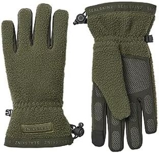 SEALSKINZ Hoveton Waterproof Sherpa Fleece Glove Cold Weather, Olive, M