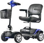 VOCIC Mobility Scooter, Powered Mobility Scooters for Adults Seniors, All Terrain Motorized Scooter with Seat & Basket, Folding Electric Wheelchair, 4 Wheel Foldable Lightweight Power Scooter-2024 New