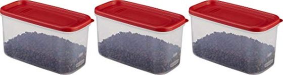 Rubbermaid 10-Cup Dry Food Container (Set of 3), Clear