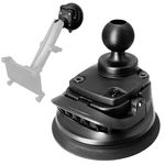 WINDFRD Suction Cup Base with 1 Inch/B Size Ball for Car Windshield Dashboard, One-Touch Quick Lock, Attaches 1" Arm and Phone Mount Holder, Compatible with RAM Mount, Arkon, iBolt and More