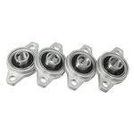 uxcell uxcell4pcs KFL001 12mm Zinc Alloy Self Aligning Pillow Block Flange Bearing