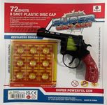 SGM MG-2024 Cowboy Cap Metal 8 Shot Ring With 72 Caps Bullet Fireworks Gun Firecracker Toy Gun For Kids Classic Toy Cap Gun with Realistic Sound Effects