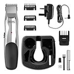 Wahl Groomsman Rechargeable Beard Trimmer, Beard Trimmers Men, Stubble Trimmer, Male Grooming Set, Cordless Beard Trimmer, Beard Care Kit, Silver