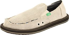 Sanuk Men's Hemp Sidewalk Surfer, Natural, 13 M