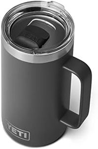 YETI Rambler 24 oz Mug, Vacuum Insulated, Stainless Steel with MagSlider Lid, Charcoal