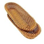 14"Poly-Wicker Bread Basket, Woven 