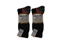 Mr. Gadget Solution® Heavy Duty Work Socks 3 Pairs of Men’s Robust Steel Toe Boot Sock Extra Thick with Enhanced Padding for Comfort UK 6-11