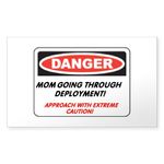 CafePress Mom Going Thru Deployment!.. Rectangle Sticker Rectangle Bumper Sticker Car Decal