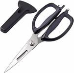 Kitchen Scissors, Premium 5Cr15 Stainless Steel, Magnetic Sheath Holder for Fridge, Heavy Duty Kitchen Shears, Advanced CNC Technology for Smooth Come Apart, Soft-touch Handle - by KITCHENDAO