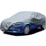 Leader Accessories Full Car Cover Basic Guard 3 Layers UV Protection Breathable Vehicle Cover Universal Fit (Sedan-169"x63"x45",Grey,Indoor)