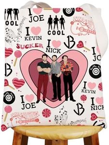 JNIAP Rock Band Tote Bag Music Band Fans Gifts Music Group Canvas Shoulder Bag Music Band Merchandise, Cool Tg, Large