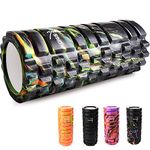 Foam Rollers, Trigger Point Fitness Foam Roller Deep Tissue Muscle Massage Roller Yoga Pilates Roller for Relax Muscles, Balance Exercises, Physical Therapy, Pain Relief (Mixed Black)