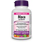 Webber Naturals Maca for Women, 60 Capsules, Vegetarian