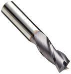 Niagara Cutter N86006 Carbide Square Nose End Mill, Inch, TiAlN Finish, Roughing and Finishing Cut, 30 Degree Helix, 3 Flutes, 2" Overall Length, 0.188" Cutting Diameter, 0.188" Shank Diameter