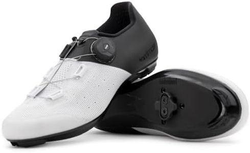 Tommaso Pista Elite SPD Spin Shoes for Women Indoor Cycling, Ready-to-Ride Cycling Shoes for Women with Pre-Installed SPD Cleats, Works with Most Spin Class & Indoor Bikes—White—Size 8US—39EU